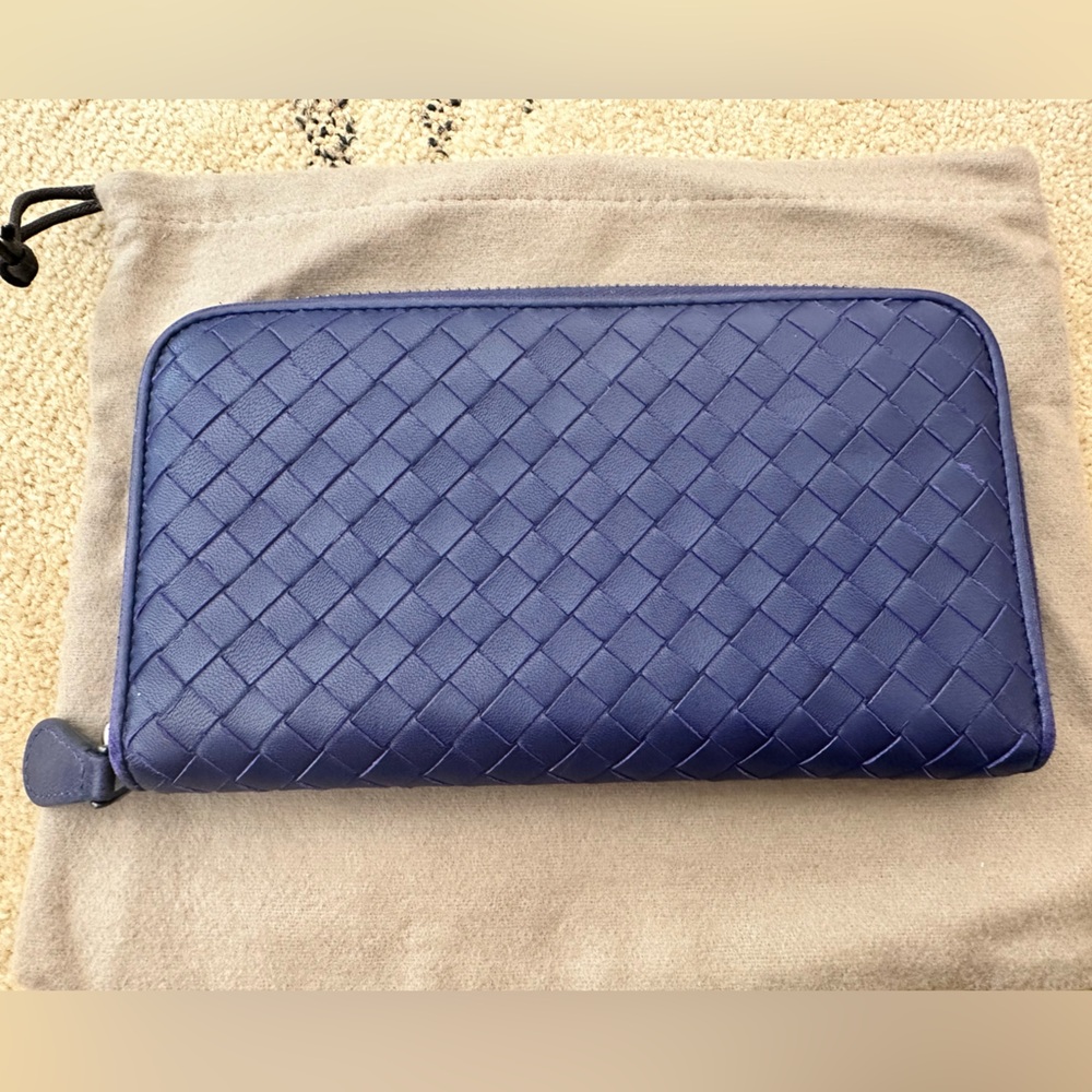 Bottega Veneta Intrecciato Zip Around Wallet